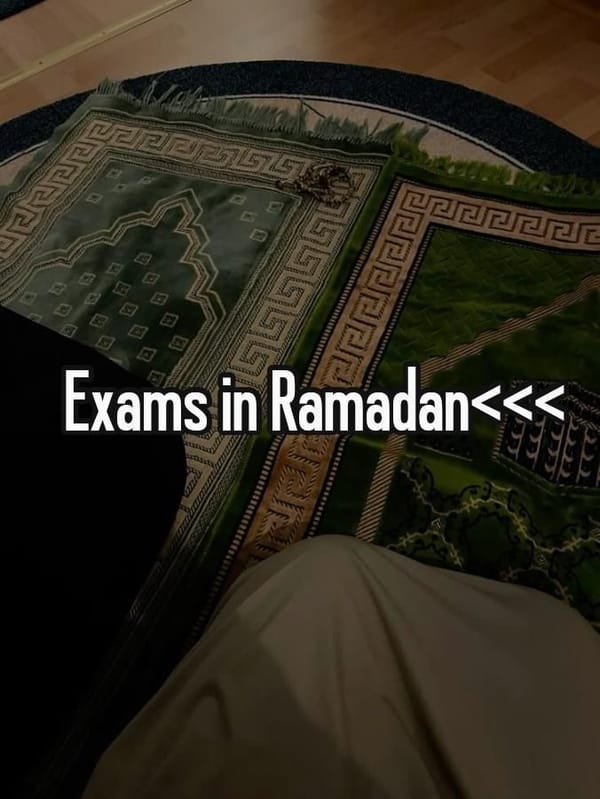 Ramadan+Exams Crash Out